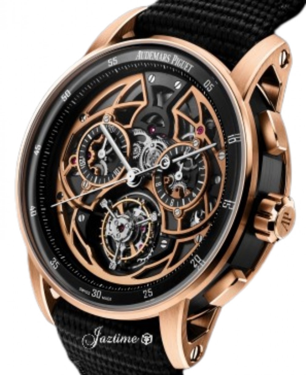 Audemars Piguet 26399NR.OO.D002KB.01 Tourbillon Chronograph Men's Automatic Skeleton