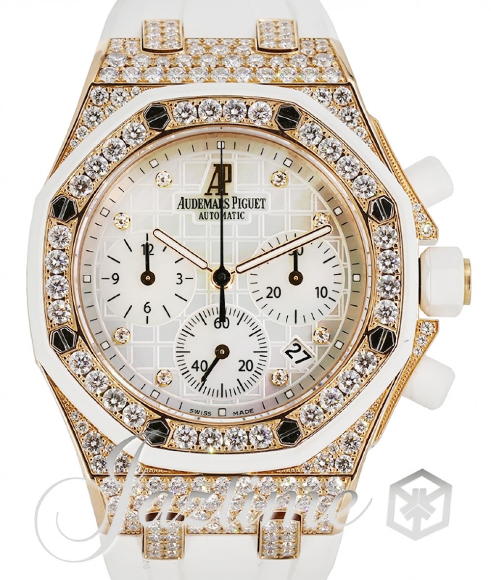 Audemars Piguet 26092OK.ZZ.D010CA.01-1 Royal Oak Offshore Chronograph Ladies Automatic White