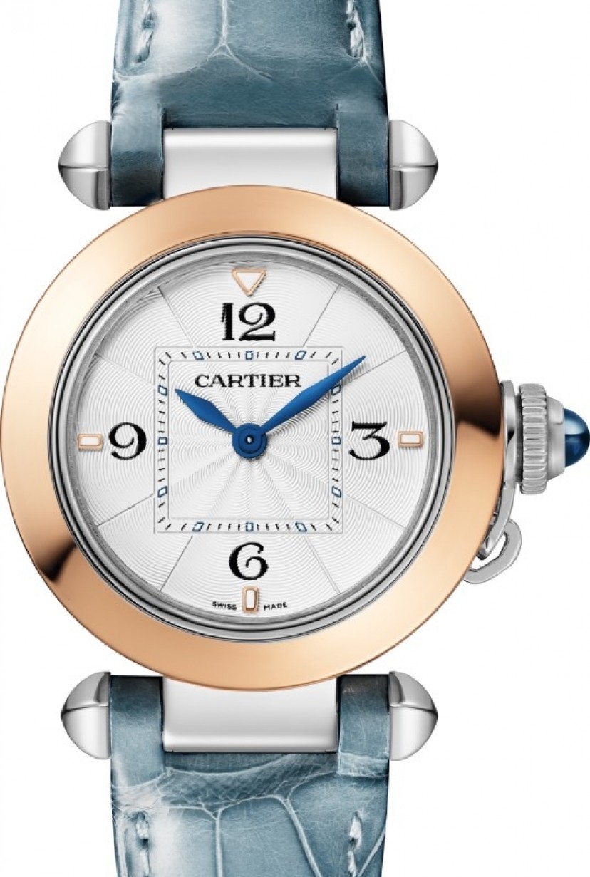 Cartier W2PA0007 Pasha De Cartier Ladies Quartz Silver