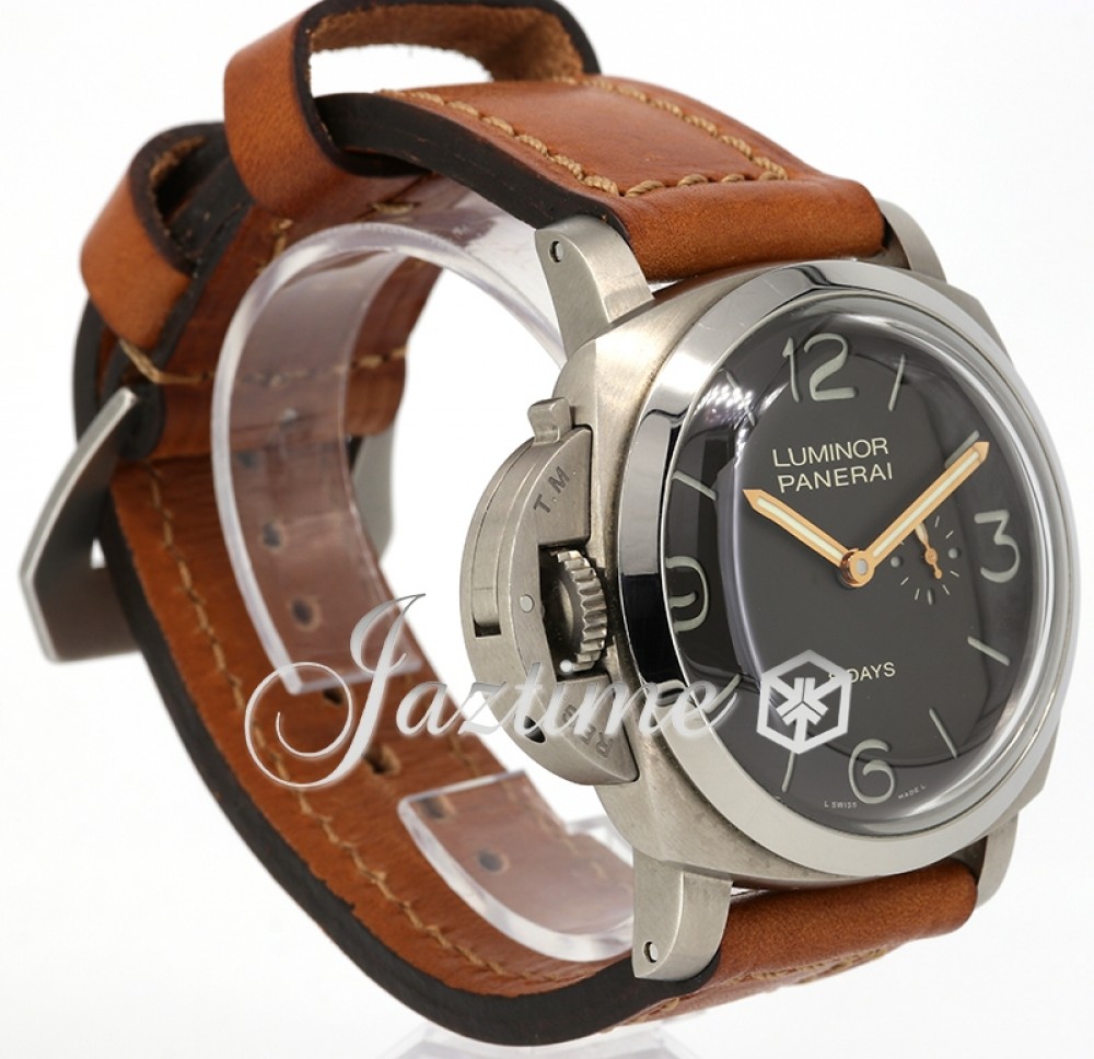 Panerai pam368 Luminor 1950 Men's Manual-Wind Black