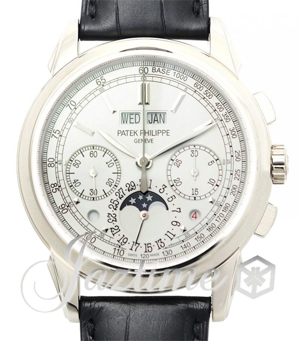 Patek Philippe 5270G-018-1 Grand Complications Men's Manual-Wind Silver Opaline