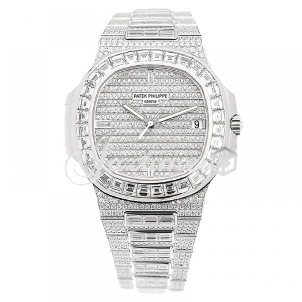 Patek Philippe 571910G010 Nautilus Men's Automatic Diamond Pave