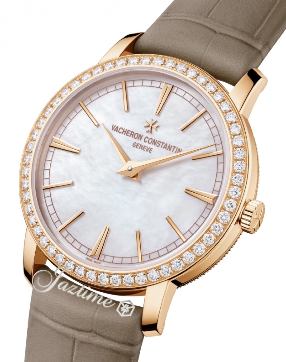 Vacheron Constantin 1405T/000R-B636 Traditionnelle Ladies Manual-Wind White Mother of Pearl