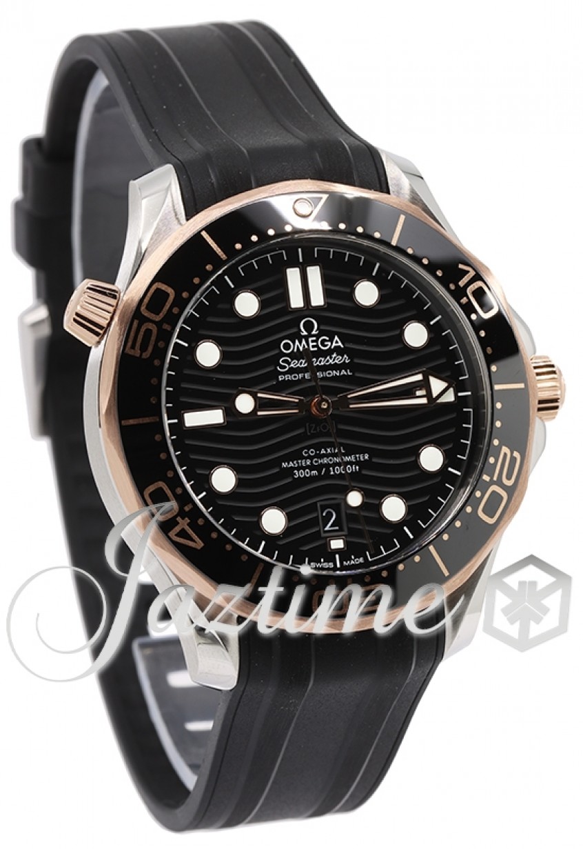 Omega 210.22.42.20.01.002 Seamaster Diver 300M Co-Axial Master Chronometer Men's Automatic Black