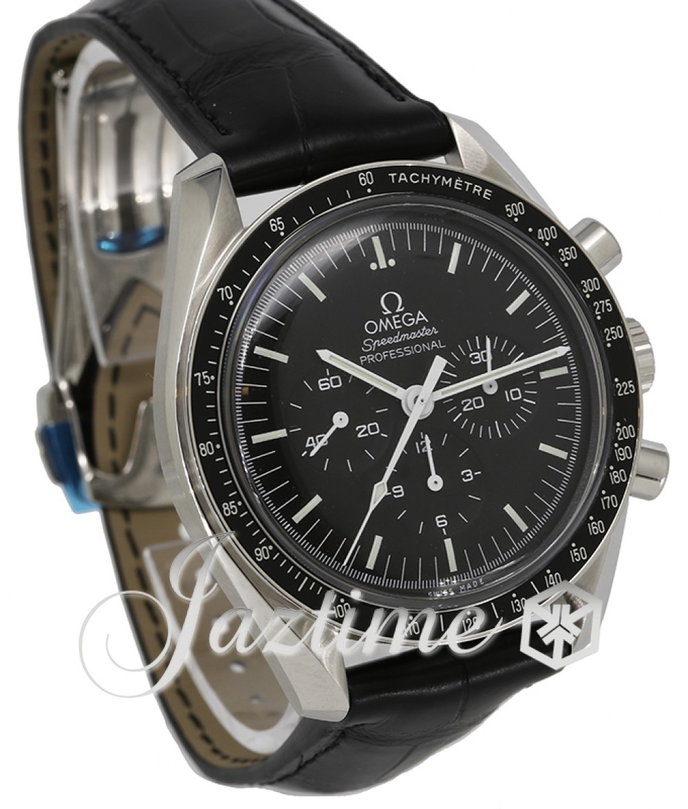 Omega 311.33.42.30.01.001 Speedmaster Moonwatch Professional Men's Manual-Wind Black