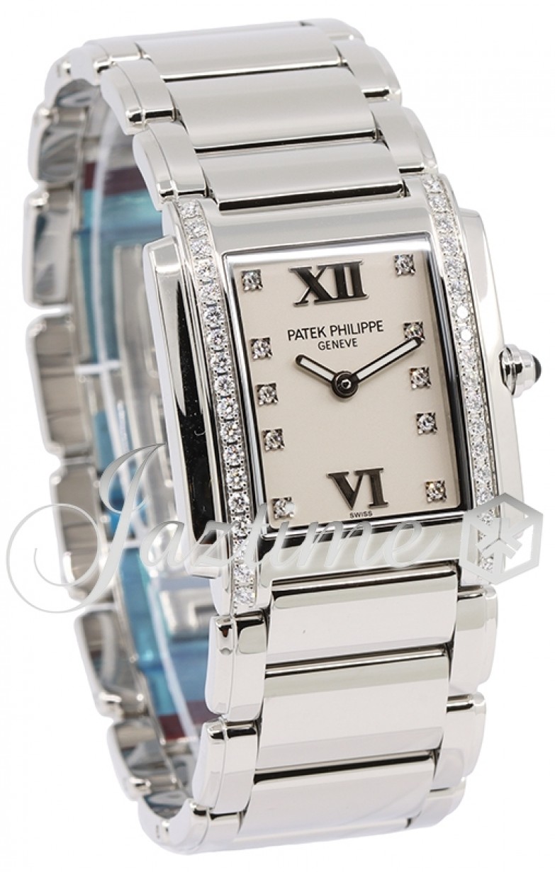 Patek Philippe 4910/10A-011 Twenty~4 Ladies Automatic White