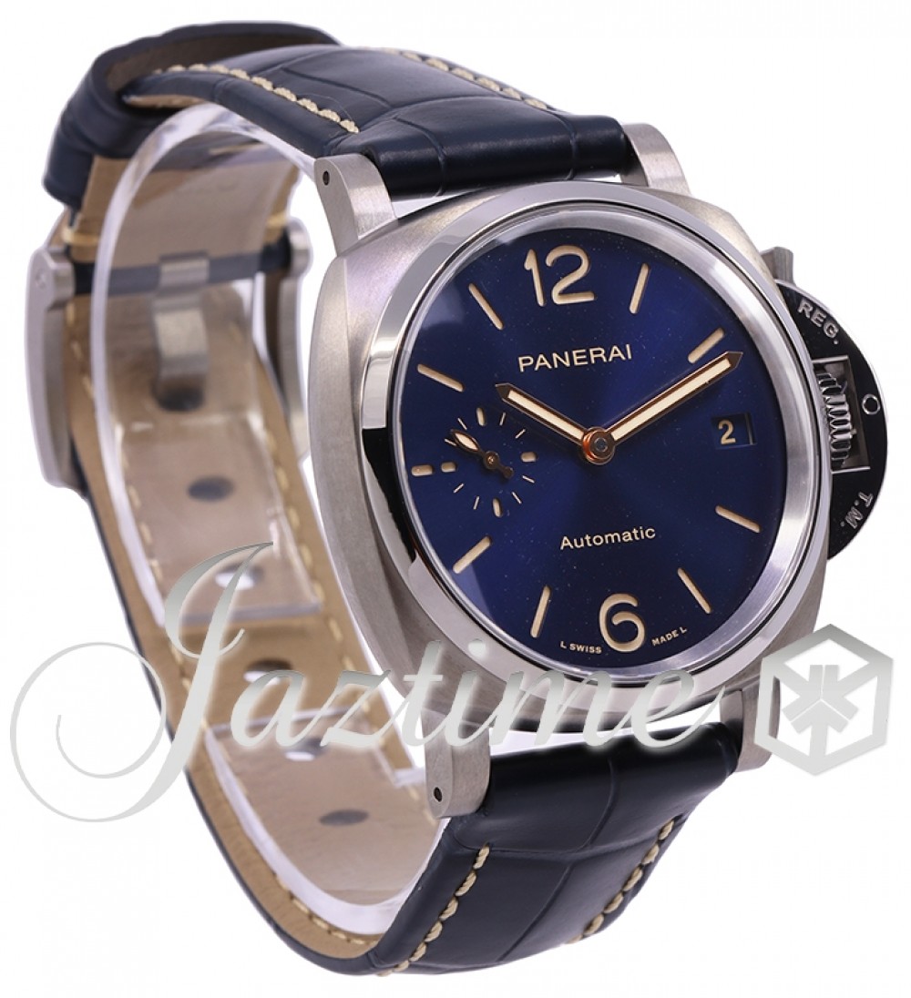 Panerai PAM00926 Luminor Due Men's Automatic Sun-brushed Blue