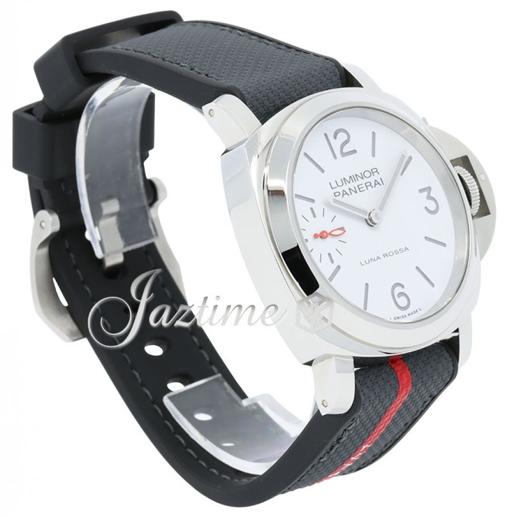 Panerai PAM01342 Luminor Luna Rossa Men's Manual-Wind White