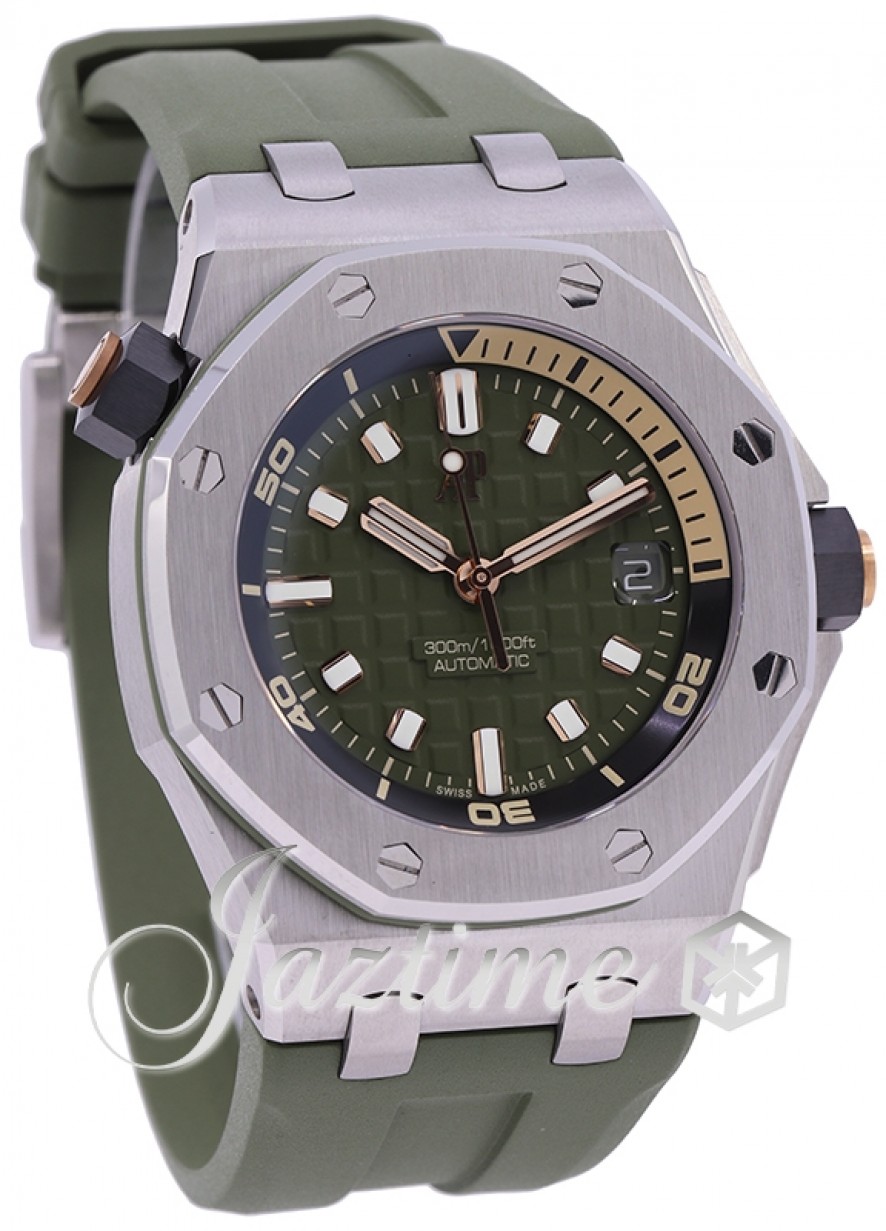 Audemars Piguet 15720ST.OO.A052CA.01 Royal Oak Offshore Men's Automatic Green