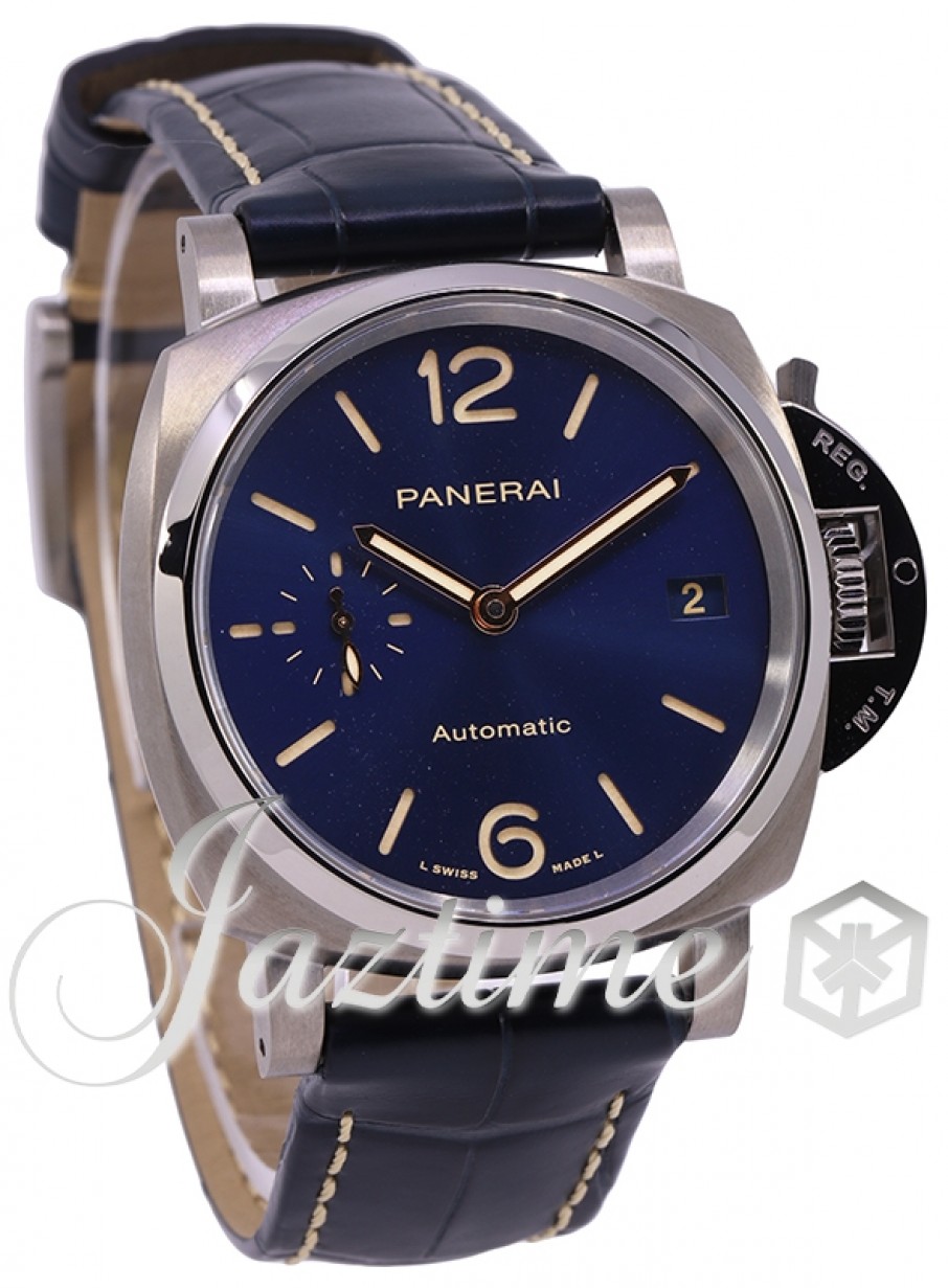 Panerai PAM00926 Luminor Due Men's Automatic Sun-brushed Blue