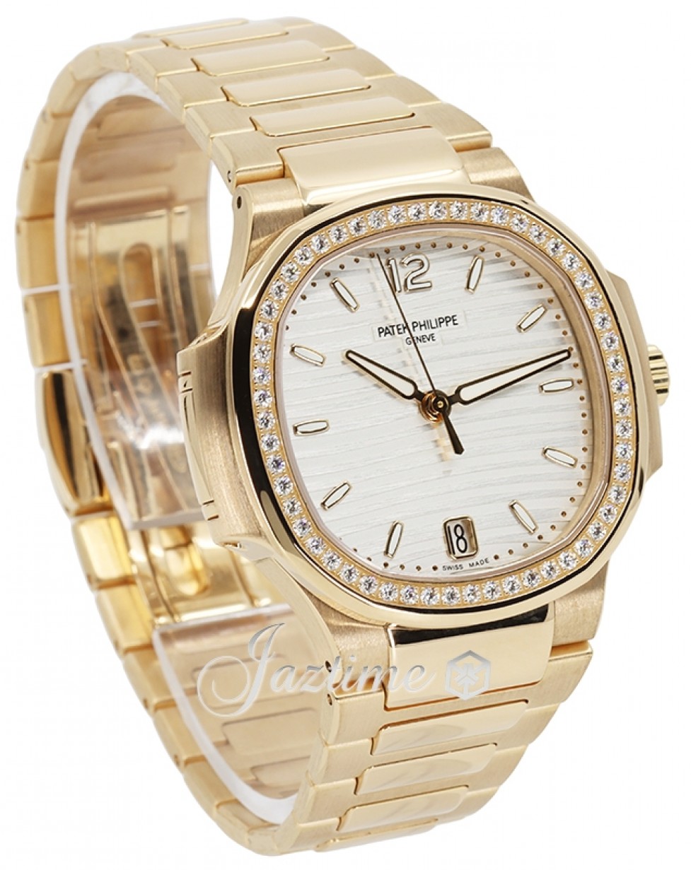 Patek Philippe 7118/1200R-001 Nautilus Ladies Automatic Silver Opaline
