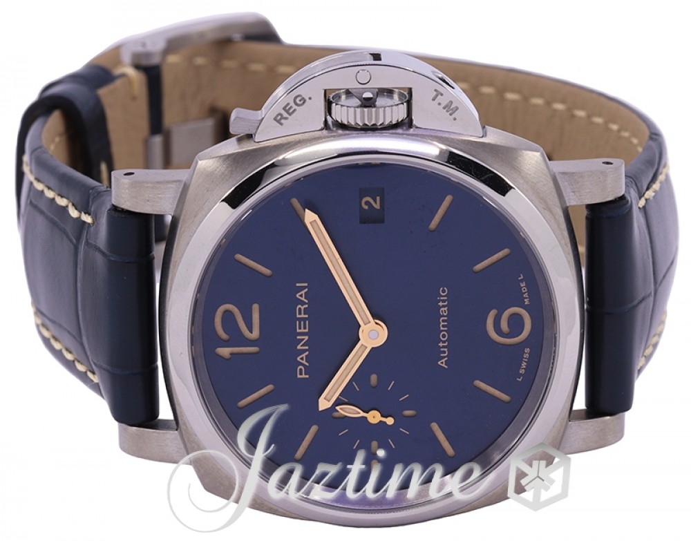 Panerai PAM00926 Luminor Due Men's Automatic Sun-brushed Blue