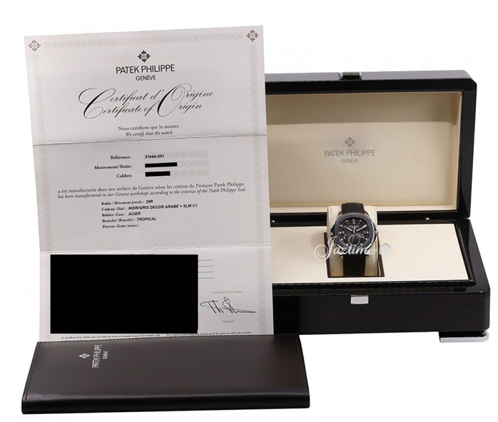 Patek Philippe 5164A-001 Aquanaut Travel Time Men's Automatic Black
