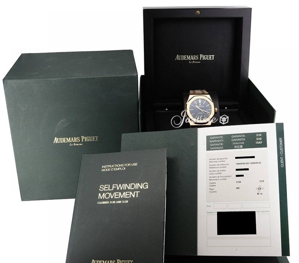 Audemars Piguet 15400OR.OO.1220OR.03 Royal Oak Men's Automatic Blue