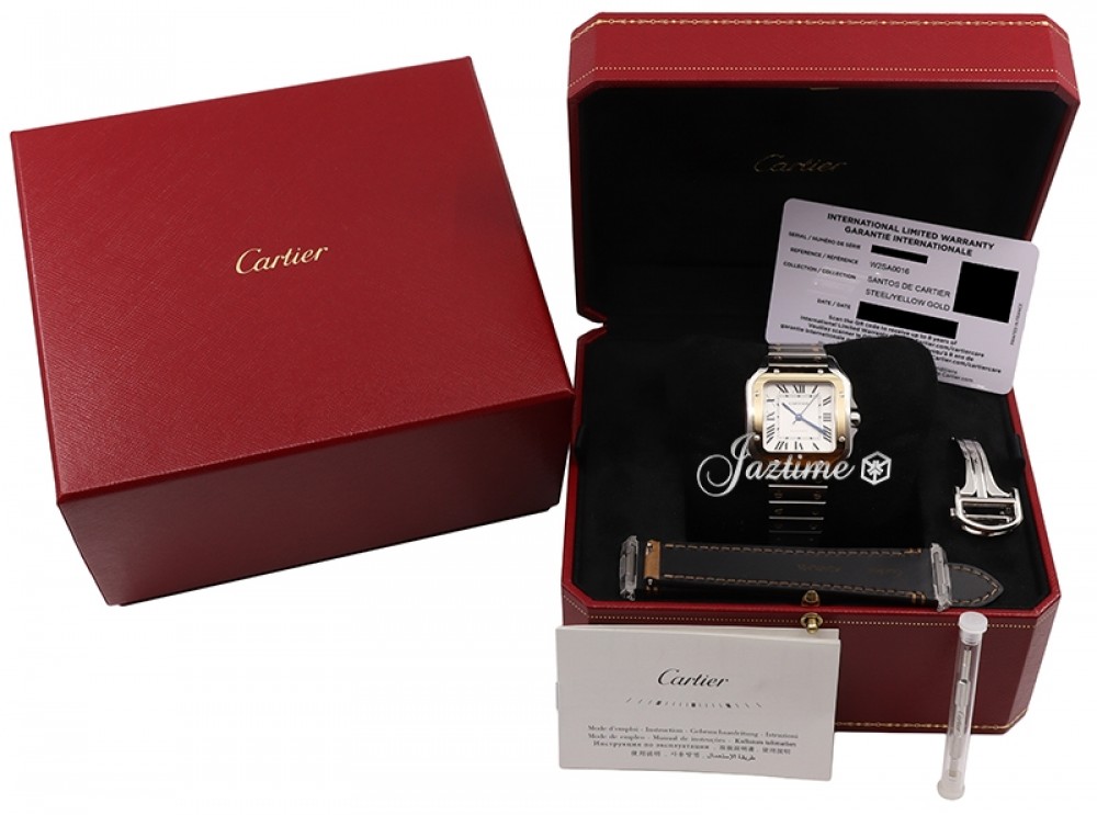 Cartier W2SA0016 Santos de Cartier Ladies Automatic Silver