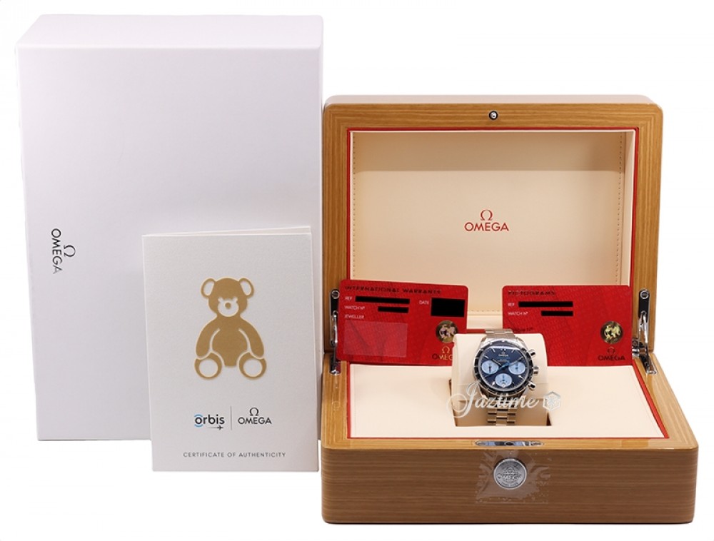 Omega 324.30.38.50.03.002 Speedmaster 38 (Orbis Edition) Men's Automatic Blue
