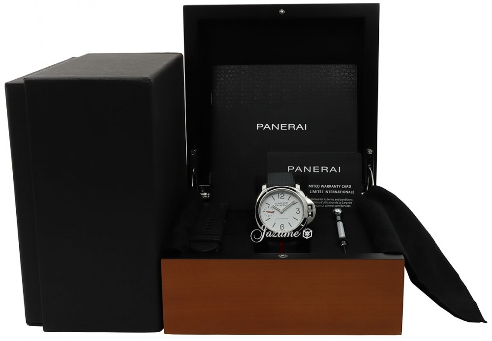 Panerai PAM01342 Luminor Luna Rossa Men's Manual-Wind White