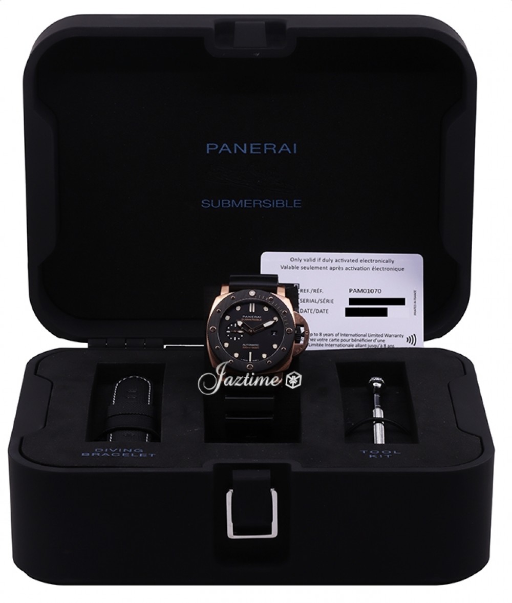 Panerai PAM01070 Submersible Men's Automatic Black