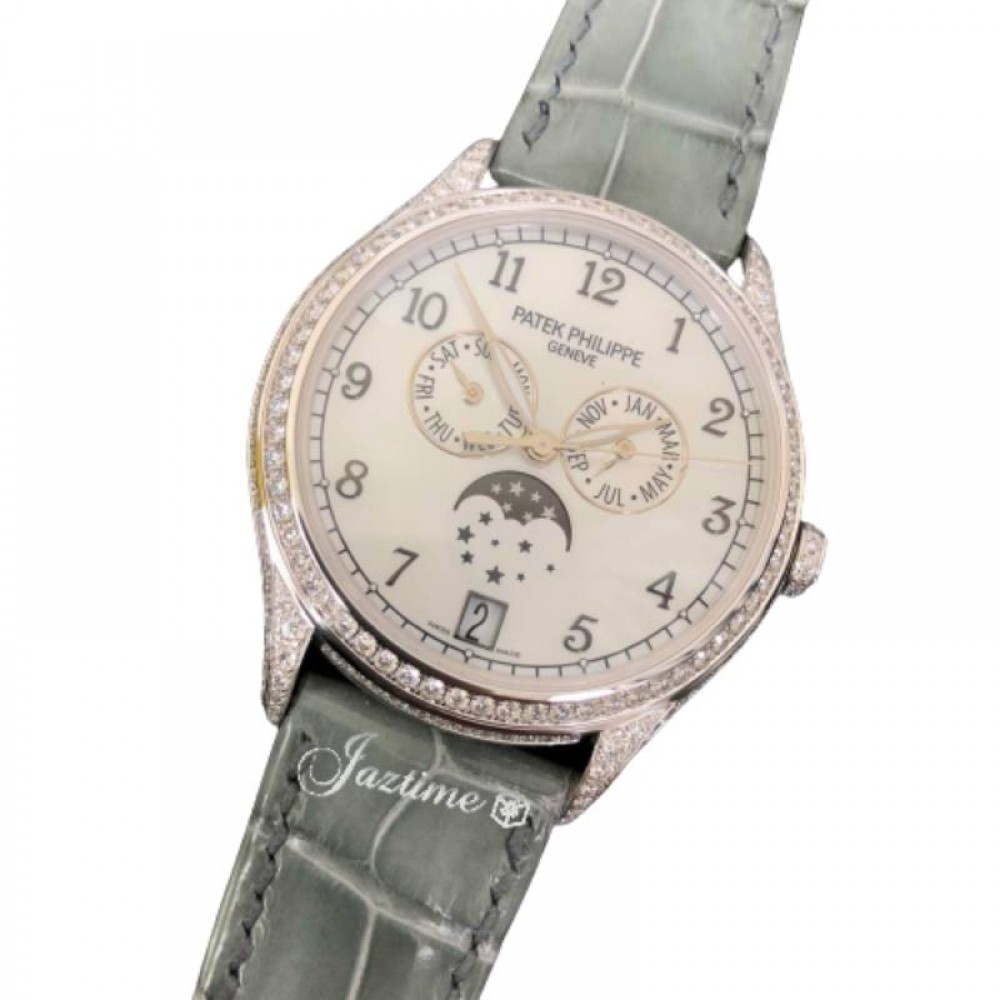 Patek Philippe 4948G-010 Complications Ladies Automatic White Mother of Pearl