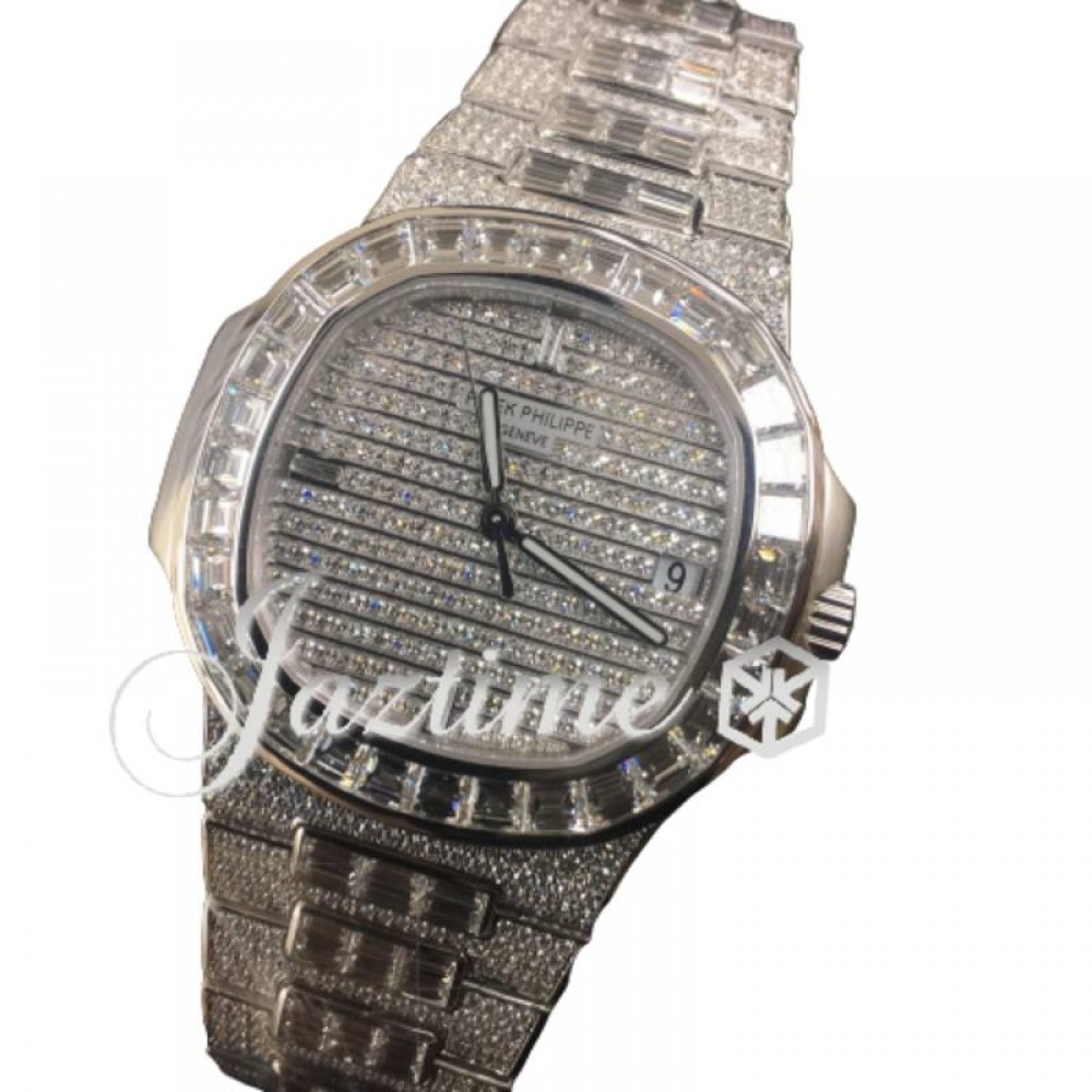 Patek Philippe 571910G010 Nautilus Men's Automatic Diamond Pave