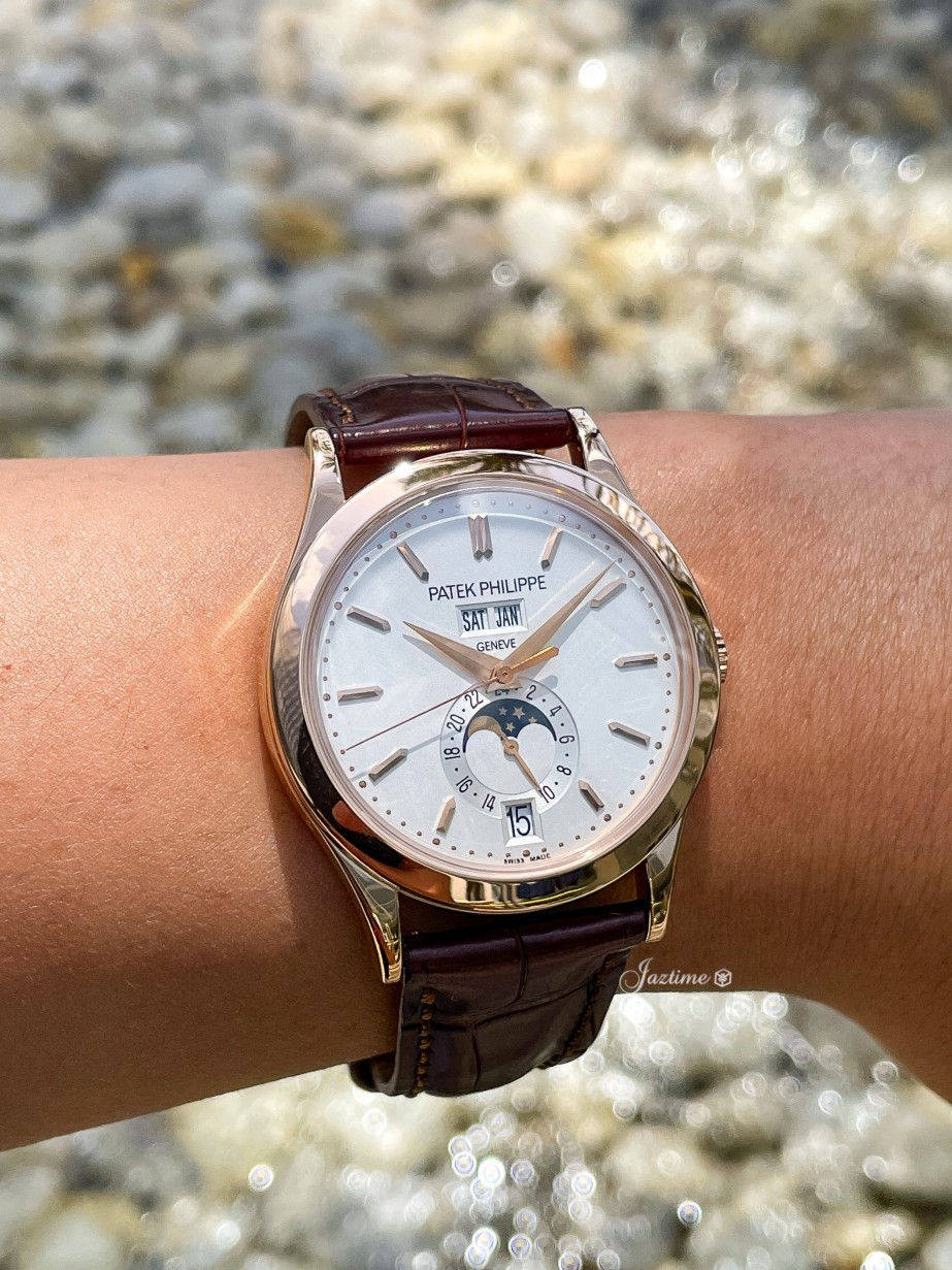 Patek Philippe 5396R-011P Complications Men's Automatic Silver Opaline