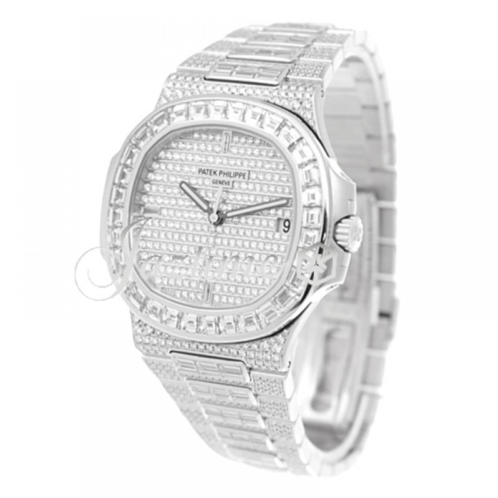 Patek Philippe 571910G010 Nautilus Men's Automatic Diamond Pave