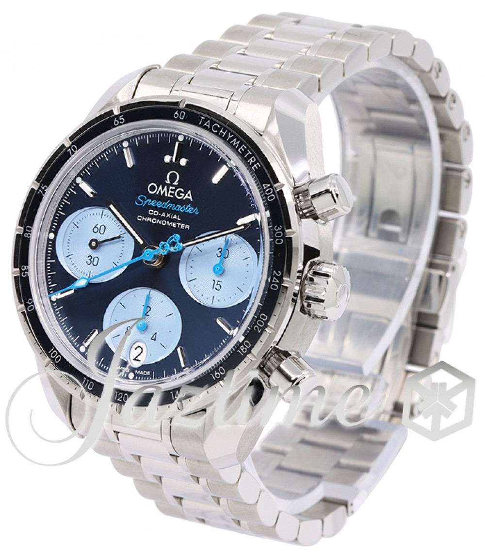 Omega 324.30.38.50.03.002 Speedmaster 38 (Orbis Edition) Men's Automatic Blue