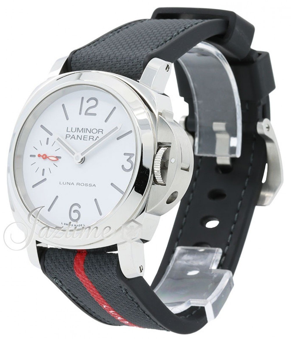 Panerai PAM01342 Luminor Luna Rossa Men's Manual-Wind White