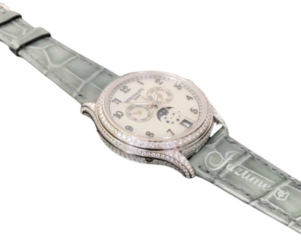 Patek Philippe 4948G-010 Complications Ladies Automatic White Mother of Pearl