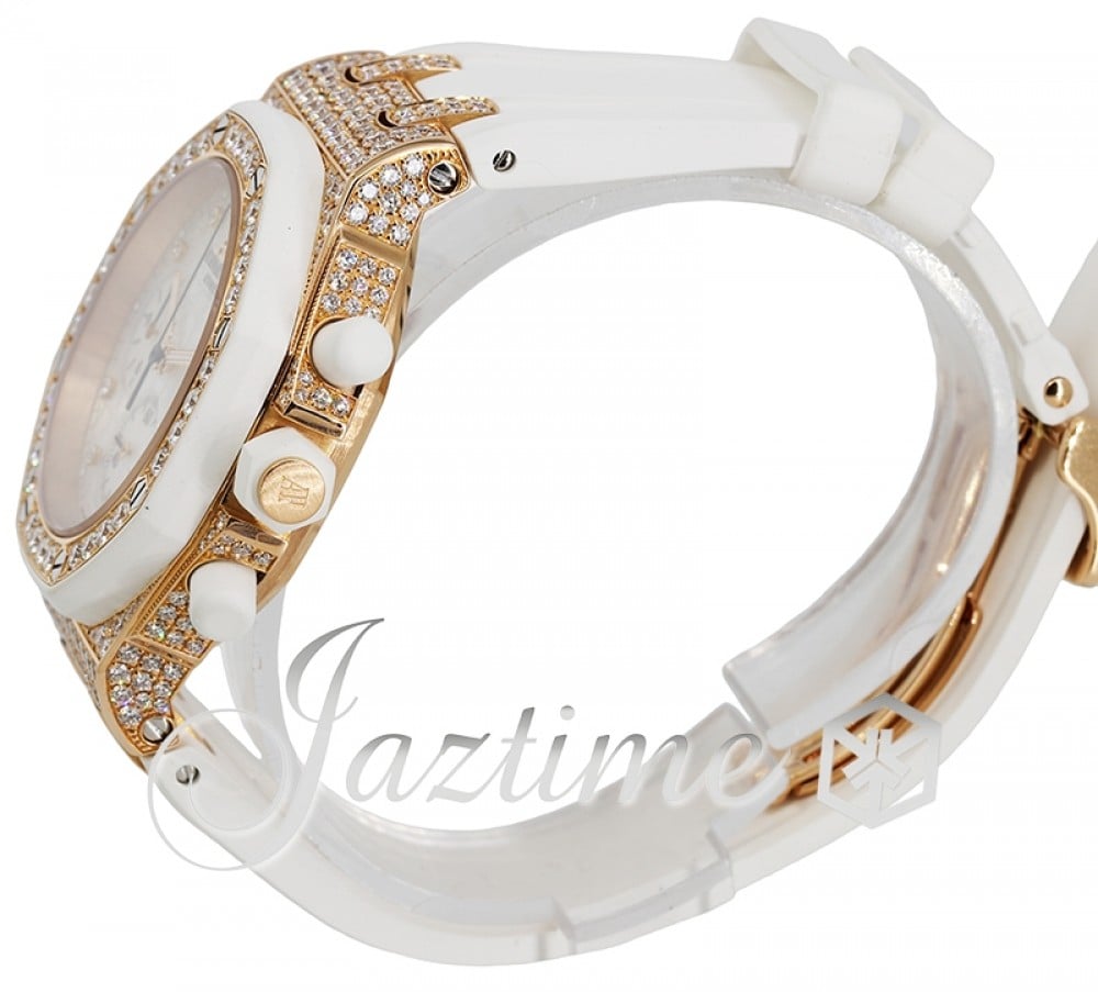 Audemars Piguet 26092OK.ZZ.D010CA.01-1 Royal Oak Offshore Chronograph Ladies Automatic White