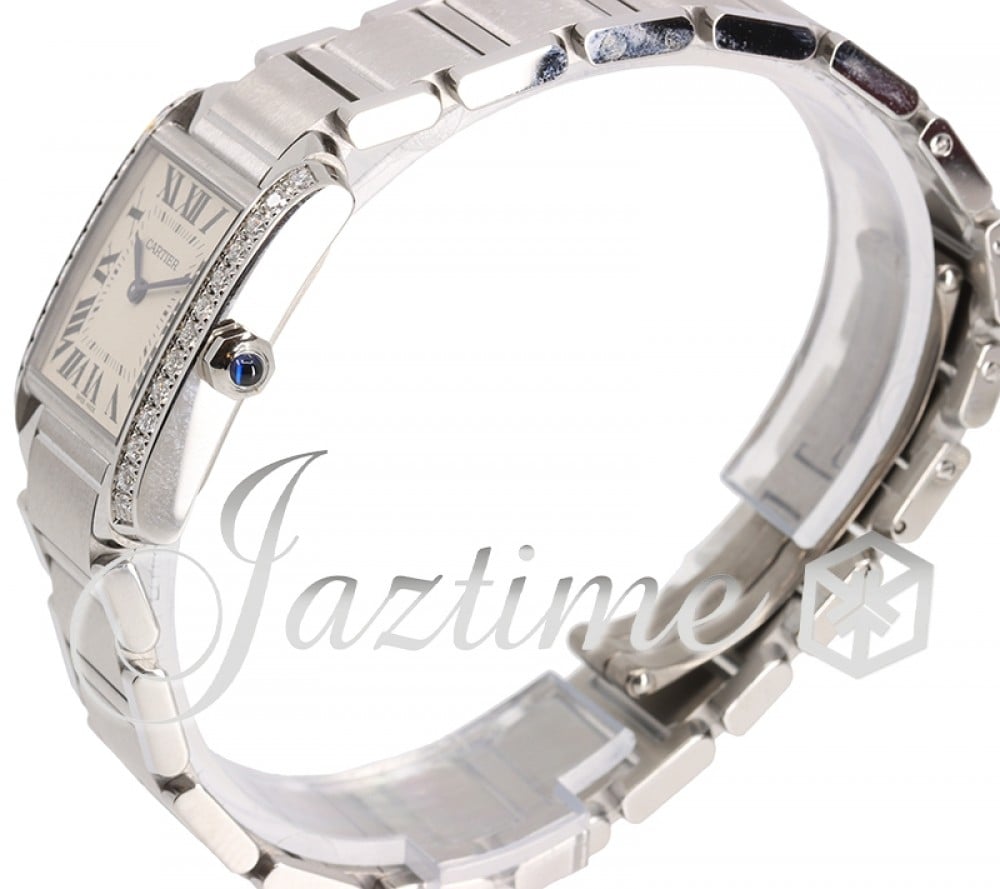 Cartier W4TA0009 Tank Francaise Ladies Quartz Silver Opaline