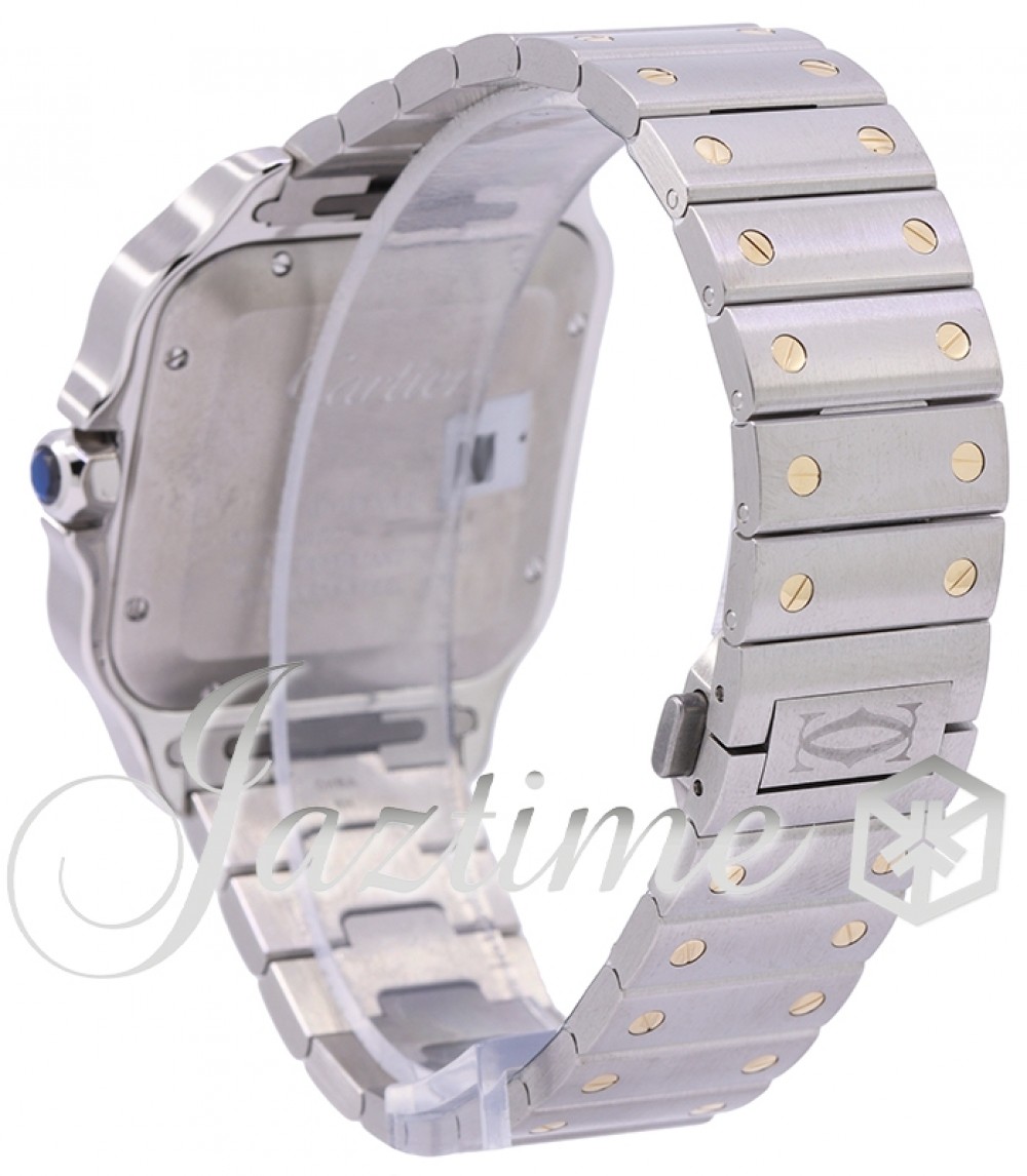 Cartier W2SA0009 Santos de Cartier Men's Automatic Silver Opaline