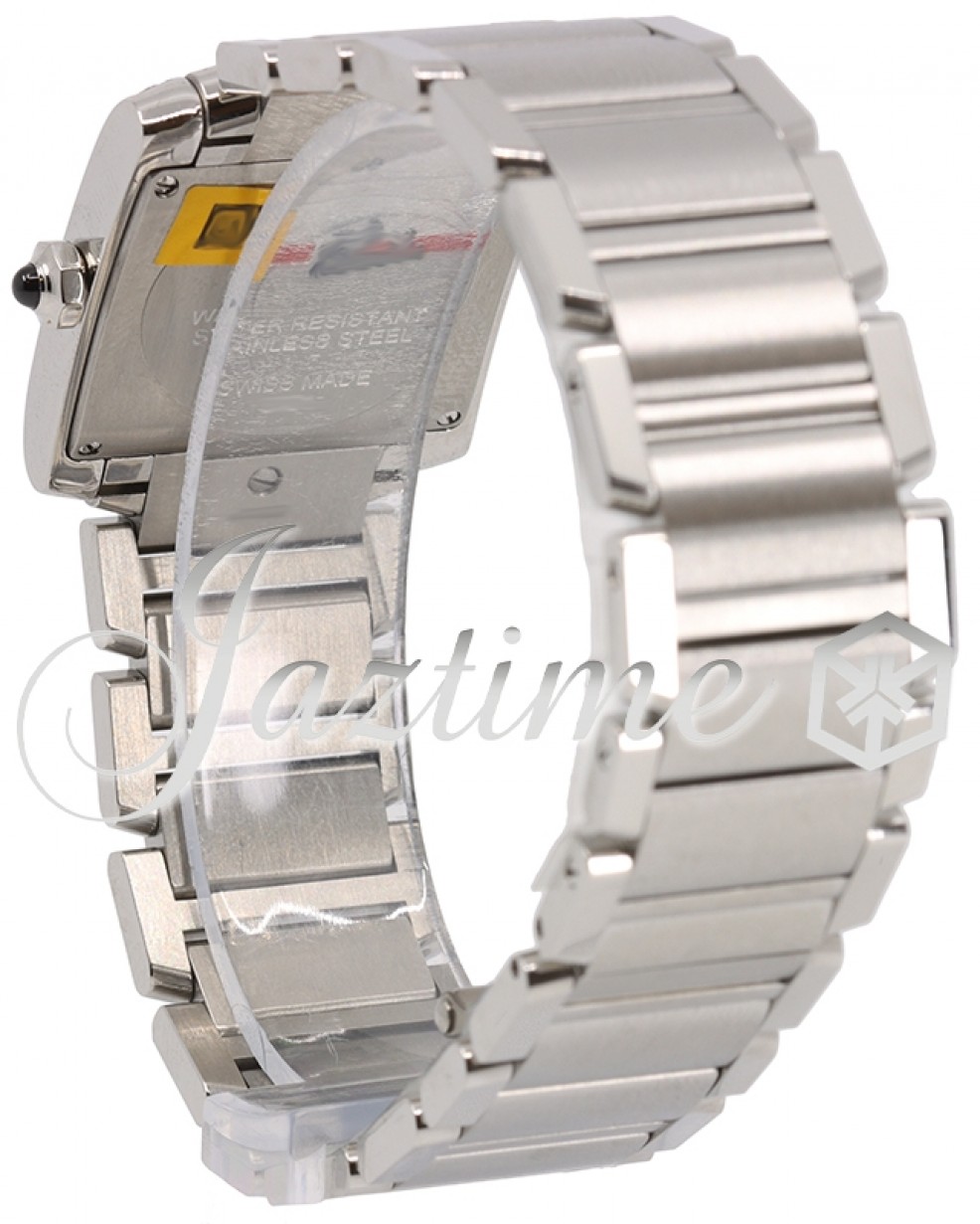 Cartier W4TA0009 Tank Francaise Ladies Quartz Silver Opaline