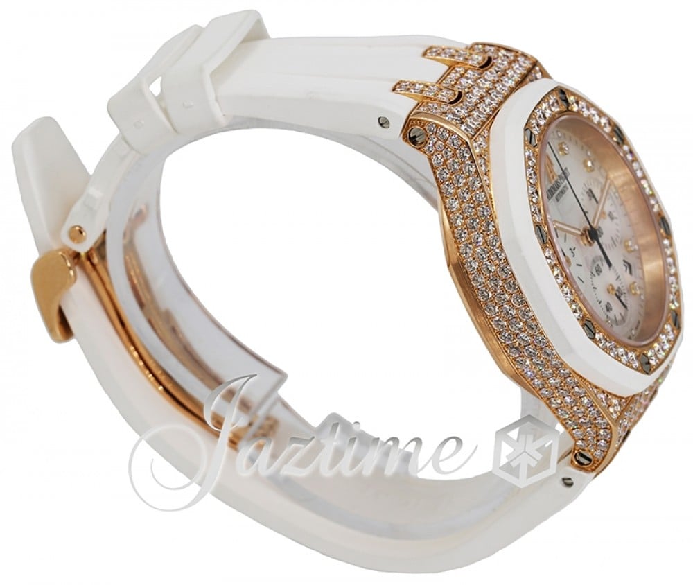 Audemars Piguet 26092OK.ZZ.D010CA.01-1 Royal Oak Offshore Chronograph Ladies Automatic White
