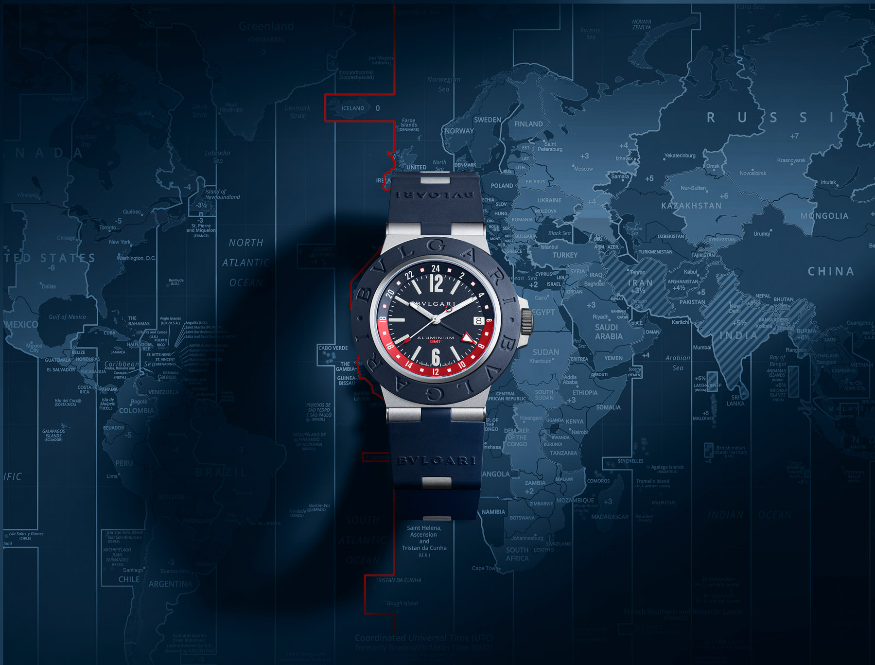 Meet The Bvlgari Aluminium GMT Watch - Let's Travel In Blue