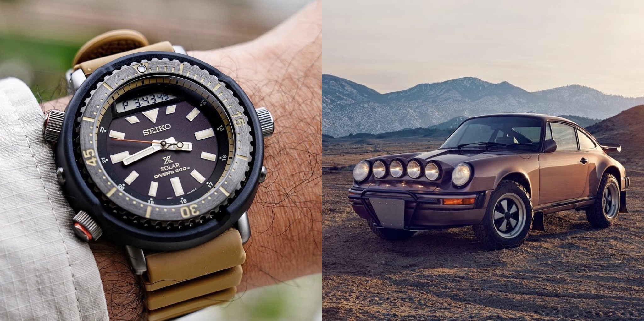 Get Packing For A #Safari With The Best Gear: From The Seiko SafArnie To A Modded Porsche 911 And The IWC Big Pilot Mojave Edition