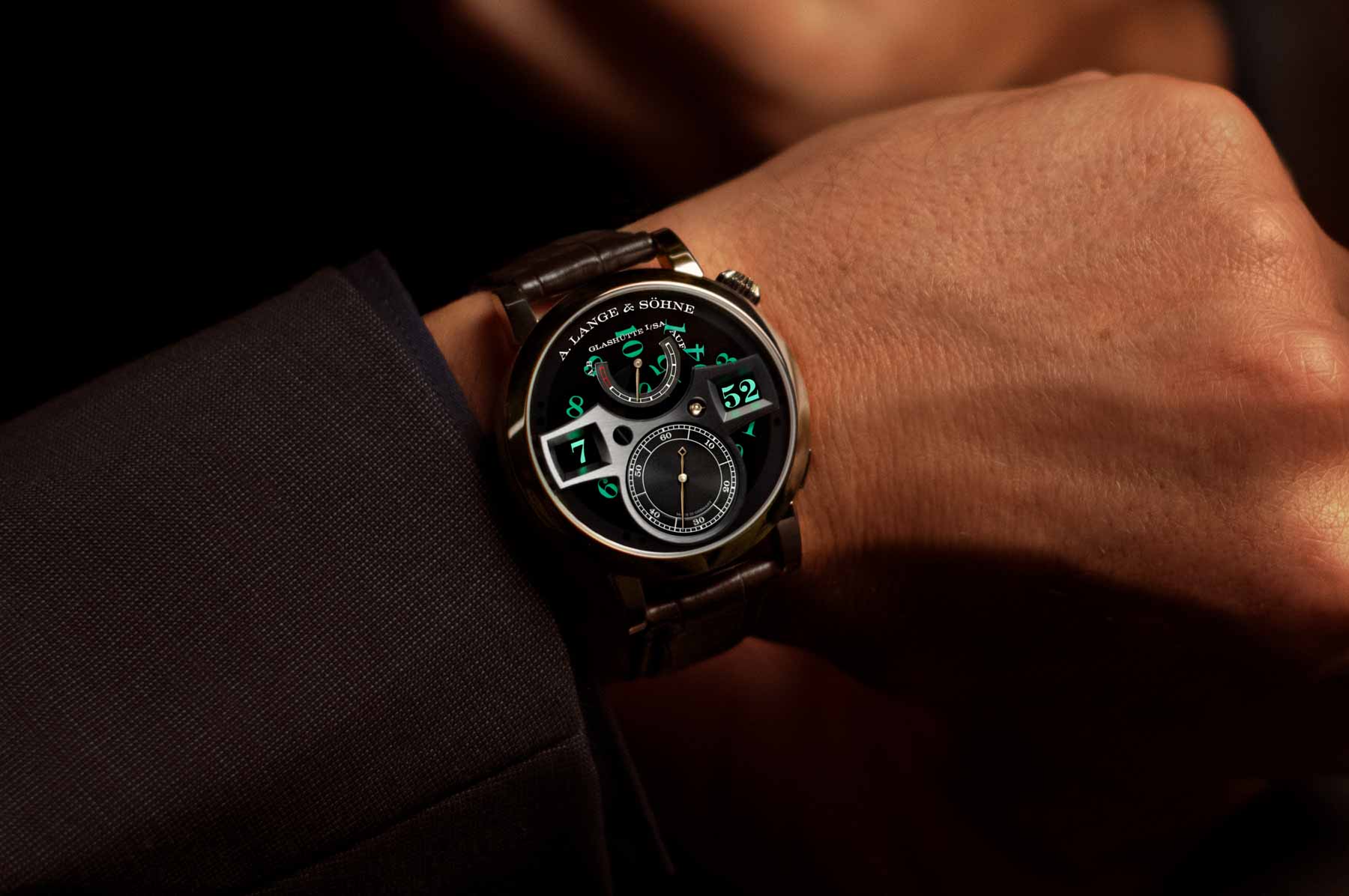 A. Lange & Sohne Honey Gold Zeitwerk Lumen Breaks The Internet