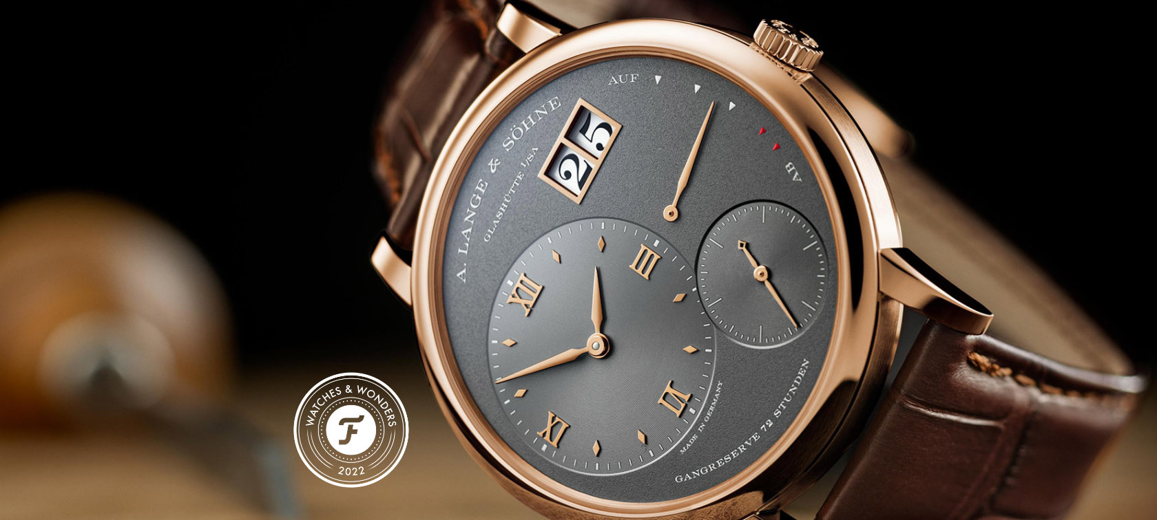 Glashutte Grandness - A. Lange & Sohne Grand Lange 1 Pink And White Gold Models With Gray Dials