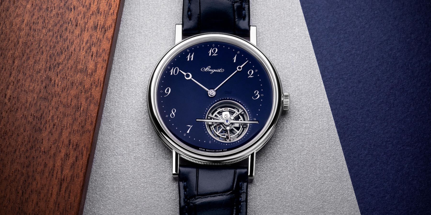 A Blue Breguet Classique Tourbillon Extra-Plat Automatique Watch Hits The Shelves