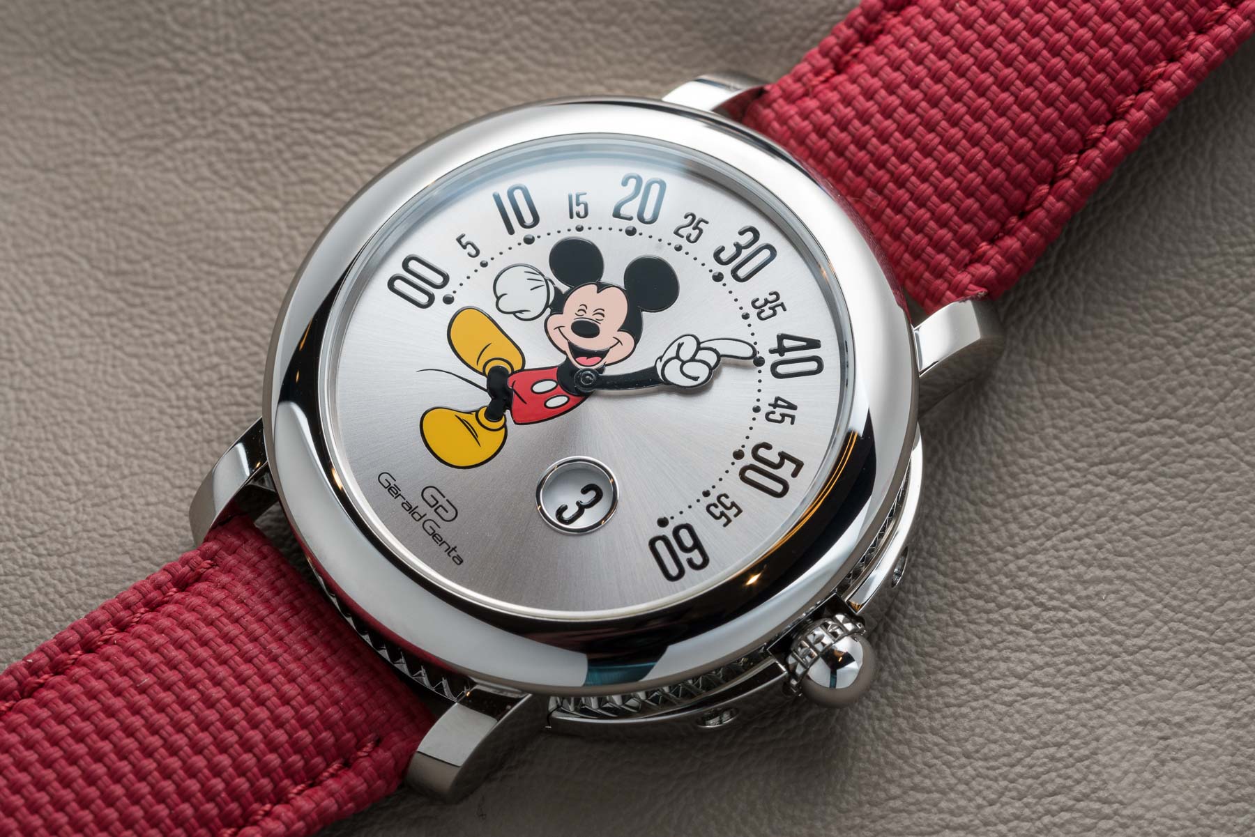 Animation Rules With The New Gerald Genta Arena Retrograde Smiling Mickey Mouse