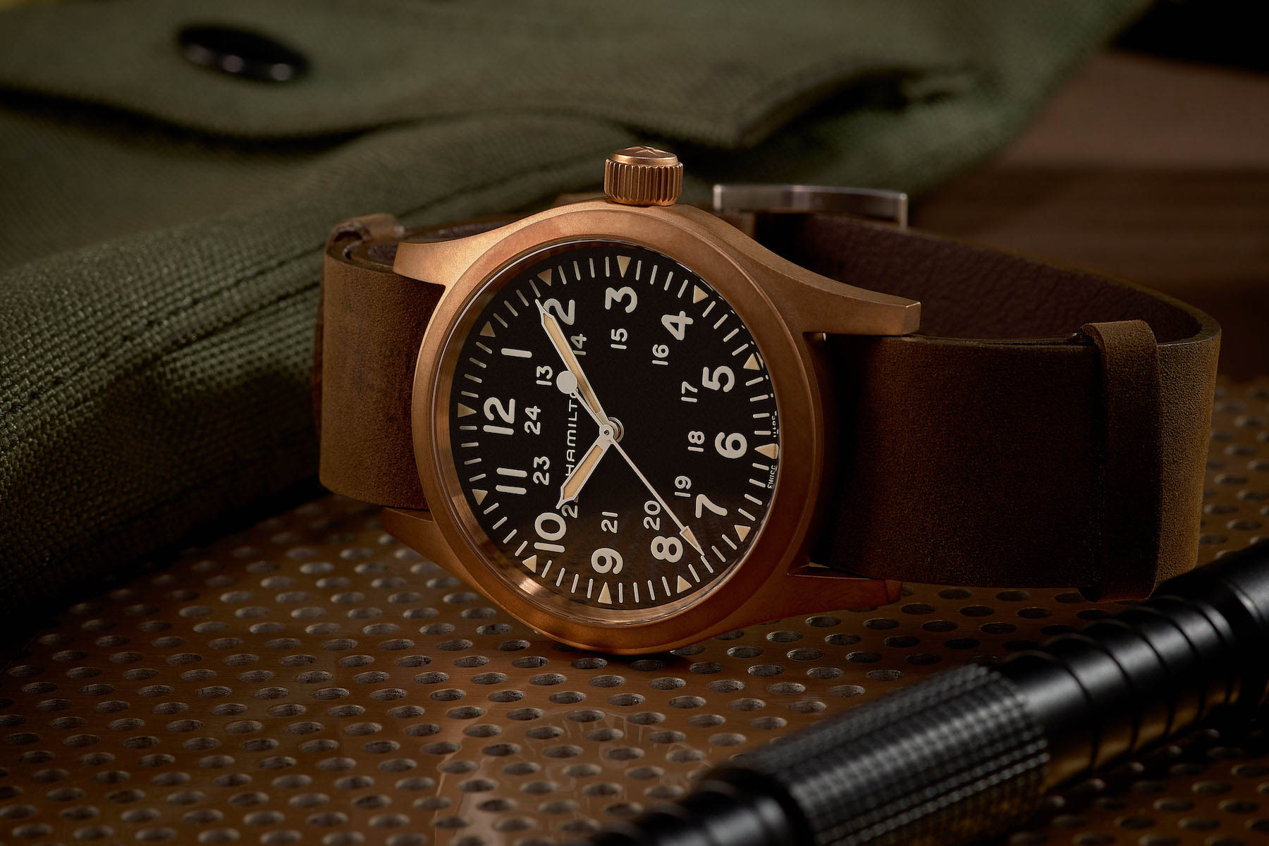 Hamilton Field Khaki Bronze Watch Brings Warmth To A Beloved Range For 2021