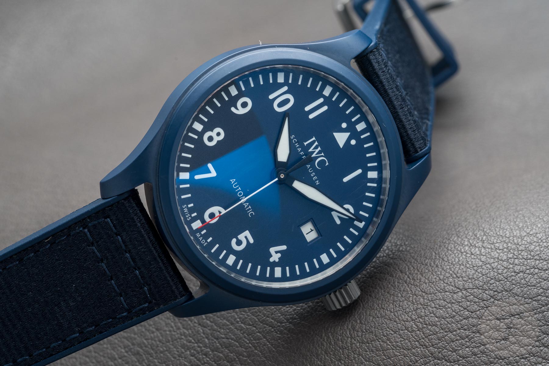 Hands-On With The New IWC Blue Ceramic Pilot's Watch