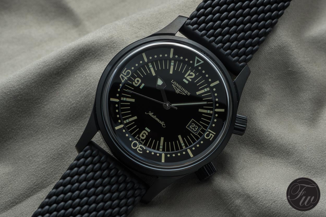 Hands-On Longines Legend Diver in Black Ref. L3.774.2.50.9