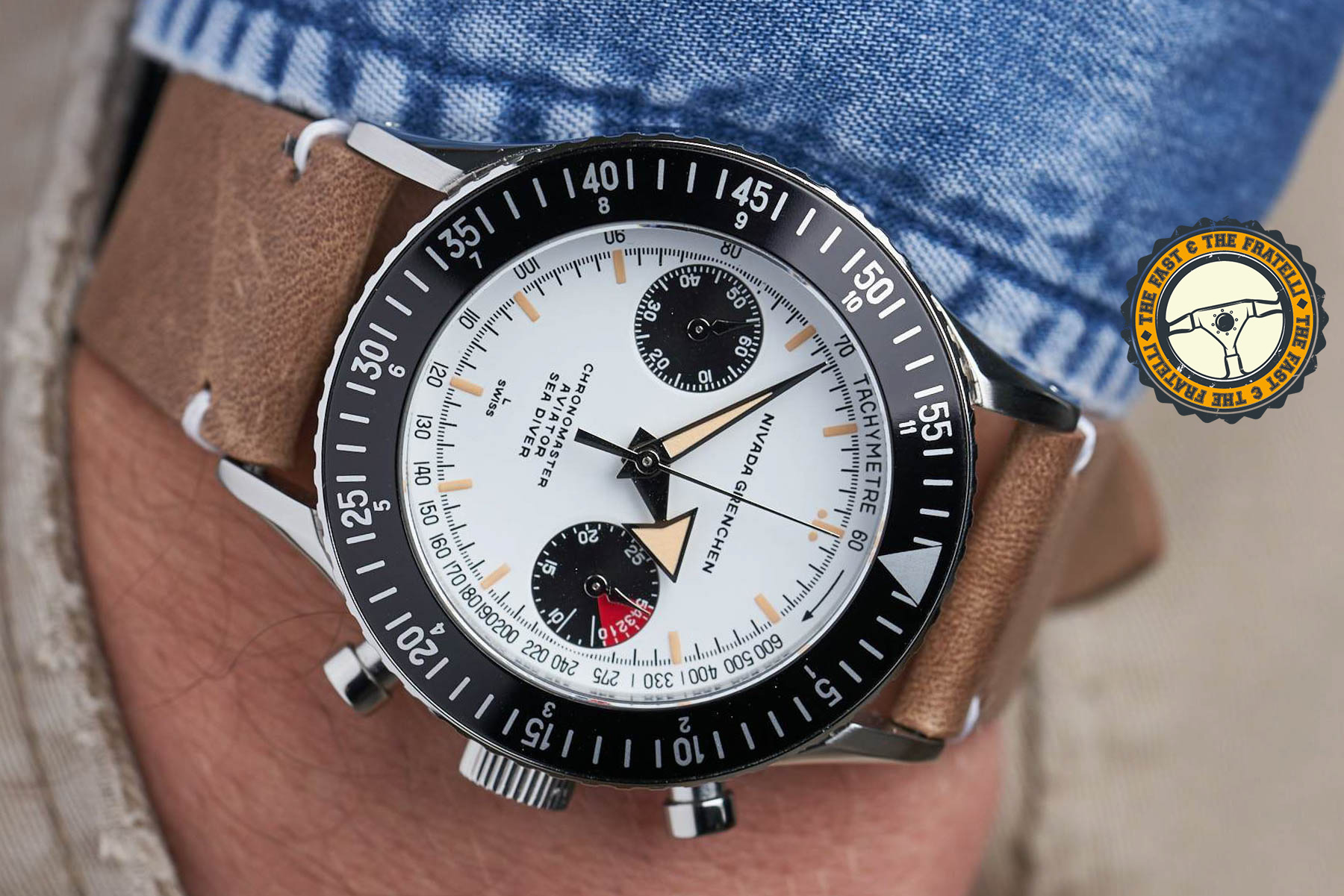 The Fast And The Fratelli: Omega Speedmaster Racing Co-Axial Master Chronometer Vs. Nivada Grenchen Chronomaster