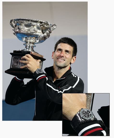 Novak Djokovic Wins The Australian Open - On His Wrist An AP Royal Oak Offshore Diver