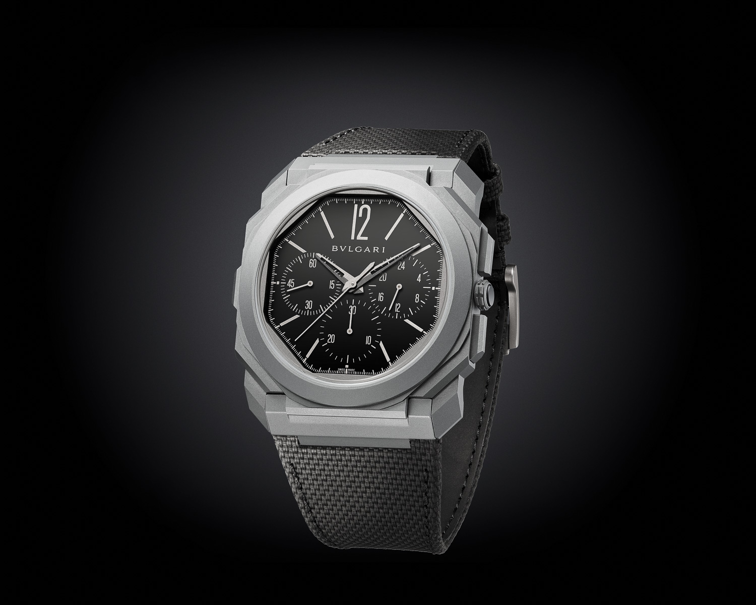 Bvlgari Introduces The Stealthy Octo Finissimo Chronograph GMT Titanium 103371