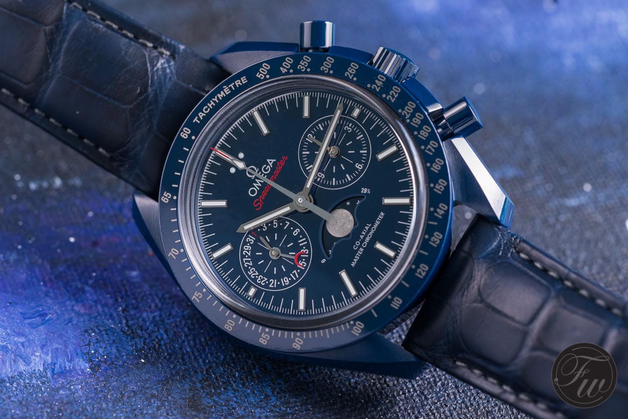 Hands-On With The 'Blue Side Of The Moon' Omega Speedmaster Co-Axial Master Chronometer Moonphase