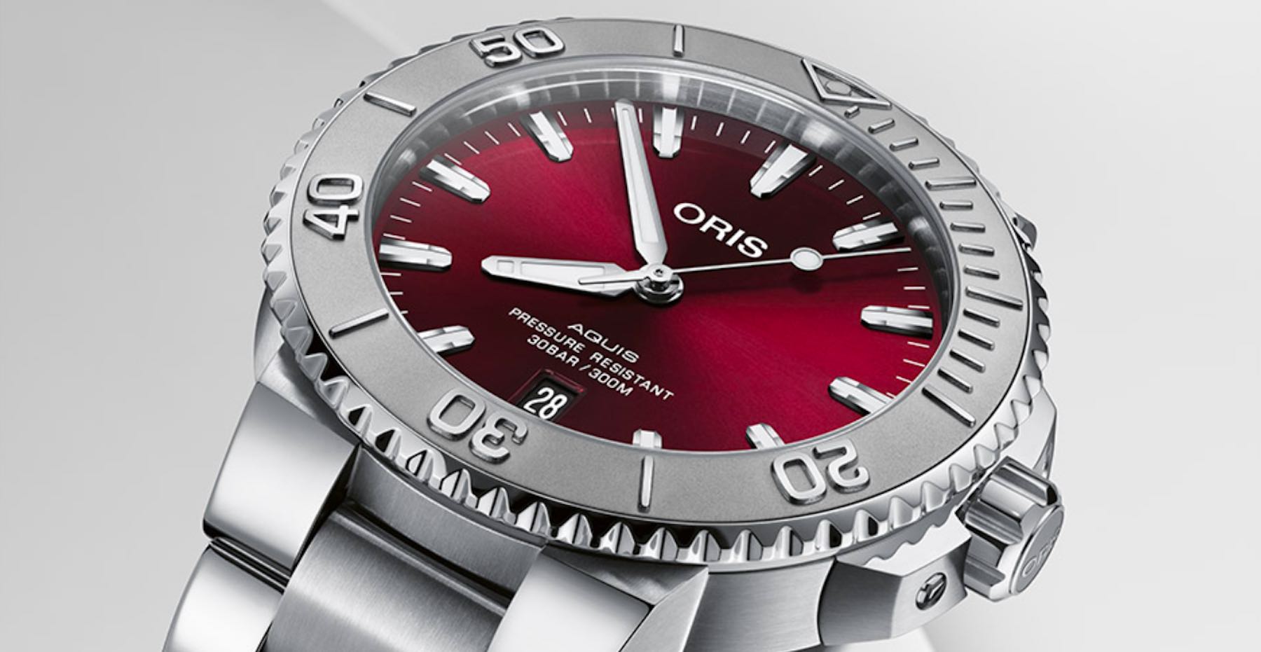 Did Anyone Order An Oris Aquis Dive Watch With A Cherry Dial?