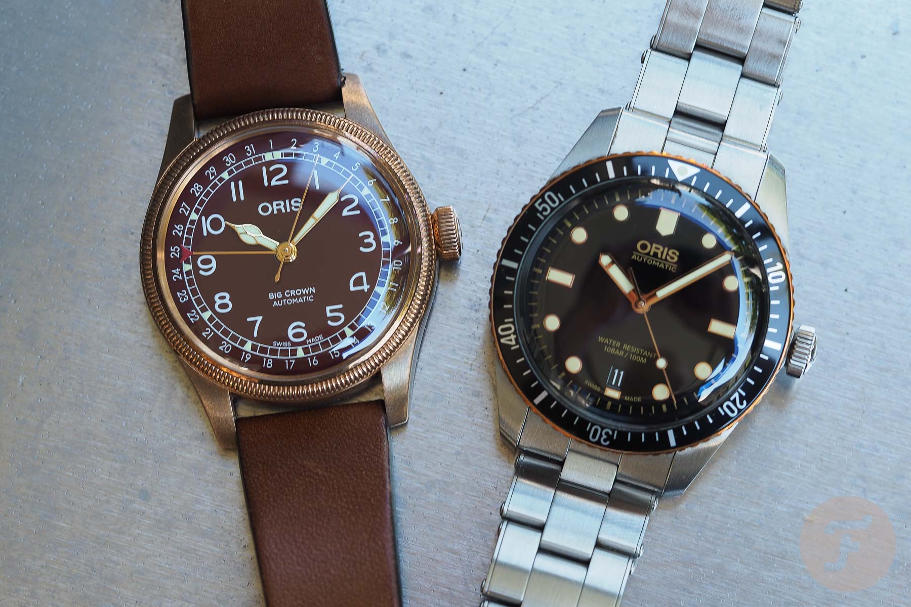 Two For Tuesday: Oris Divers Sixty-Five Vs. Big Pointer Date
