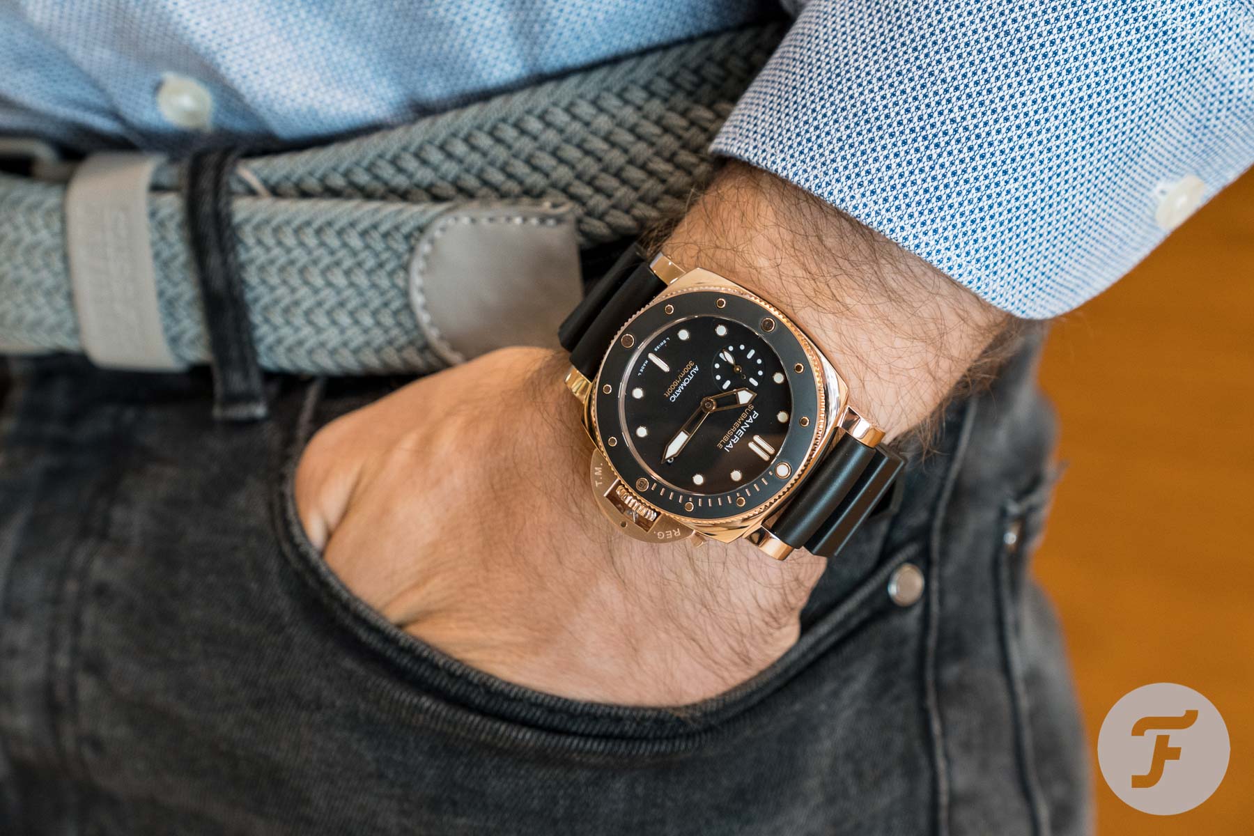 Hands-On: Panerai Luminor Submersible 1950 3 Days Automatic Oro Rosso PAM00684 Updated To PAM01164 With Improved Water Resistance